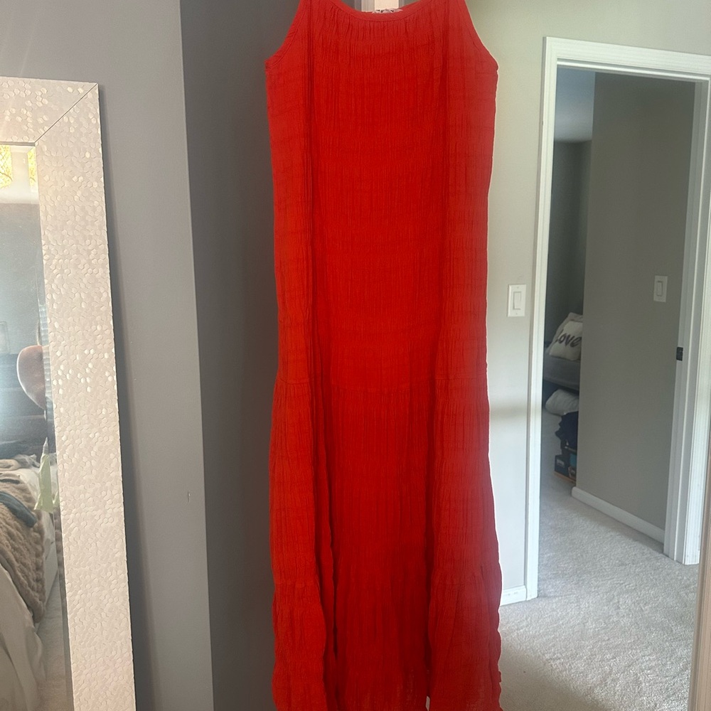 BB Dakota by Steve Madden Vibrant coral Maxi Dress